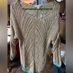 Coldwater Creek light sweater for summer, like new, sz 1x,